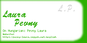 laura pevny business card